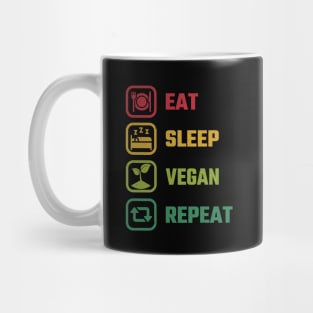 Eat Sleep Vegan Mug